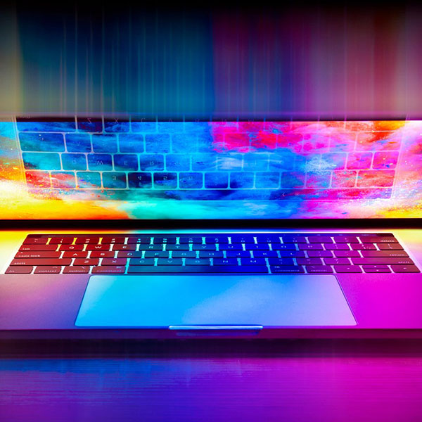 Laptop computer ready to write